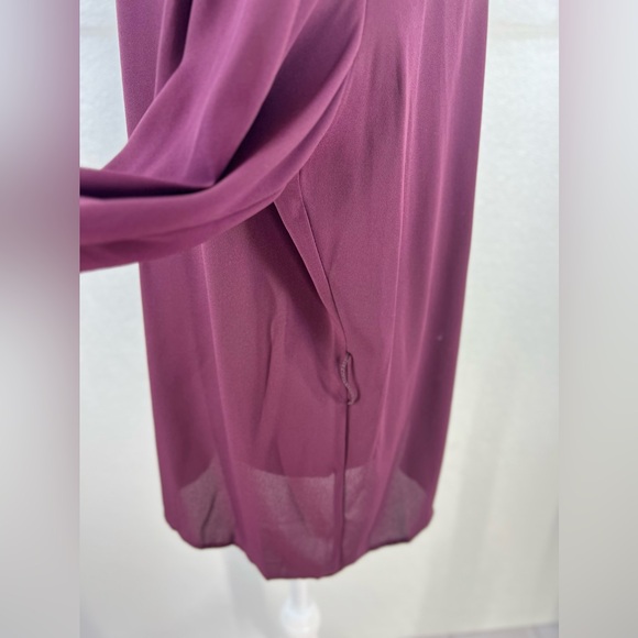 Metaphor Burgandy Dark  Red Semi Sheer Buttom Down Top SIZE XL - Picture 6 of 17